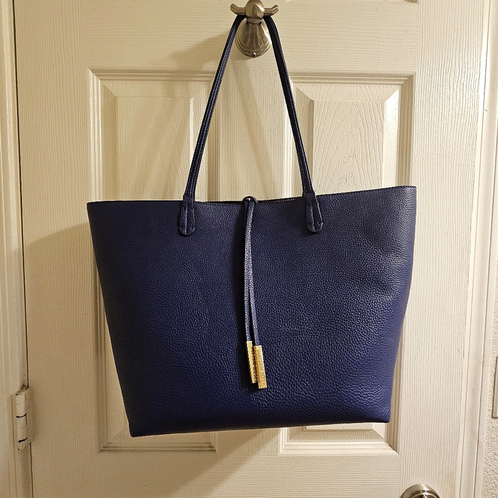 Remi & Reid departure tote leather navy